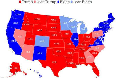 Electoral College Map 2024 - Harris vs. Trump - Media Bias/Fact Check