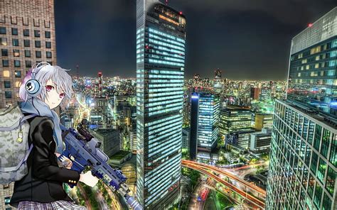 Cyberpunk Anime City HD wallpaper | Pxfuel