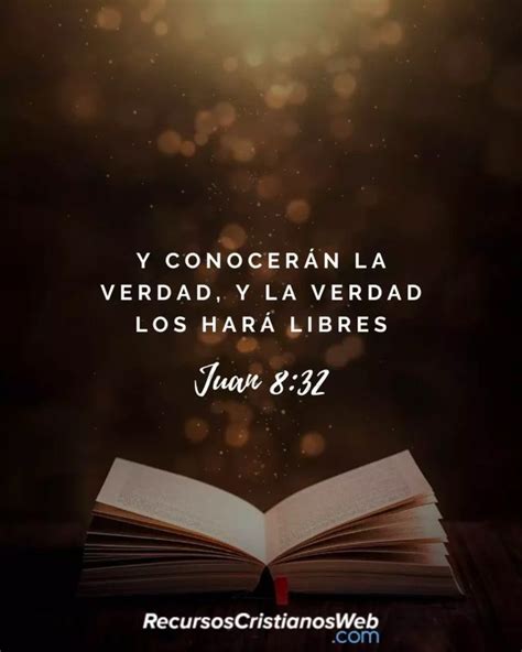 Versículos Bíblicos para Evangelizar - Juan 8:32 | Versículos de la biblia, Versículos bíblicos ...