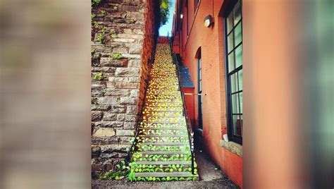 'Exorcist Steps' in Georgetown adorned with thousands of origami | FOX 5 DC