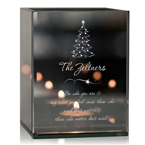 Personalized Christmas Memorial Remembrance Tea light Candle