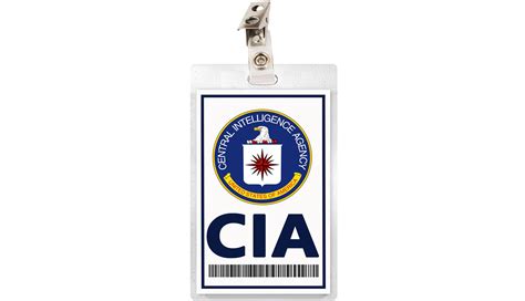 CIA ID Badge Card Cosplay Costume Name Tag Prop Laminate | Etsy