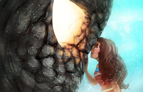 Moana and Te Ka by book-sage on DeviantArt