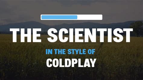 Coldplay - The Scientist Acoustic New Version(Karaoke Version) - YouTube