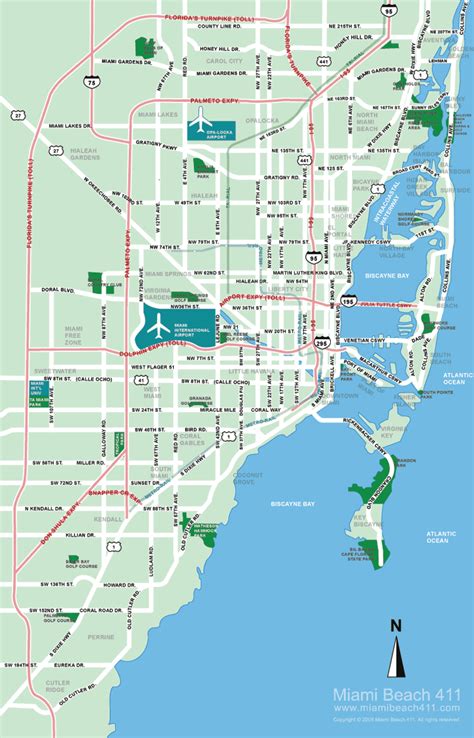 Miami, Florida Map