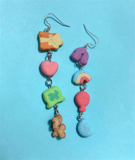 Lucky charms polymer clay stud earrings pair – Artofit