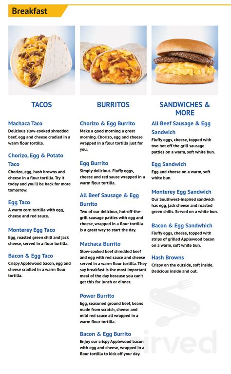 Menu - Redlands CA's Baker's Drive-Thru | Sirved