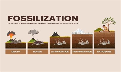 5 Steps of Fossilization - Earth How