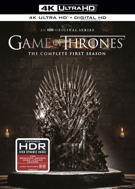 Game of Thrones on Ultra HD Blu-ray (S1: 6/5/18; S8: 12/3/19) - DVD ...