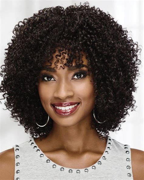 On-Trend Curly Wig With Voluminous Layers Of Tight Bouncy Spiral Curls, Shoulder Length Wigs ...