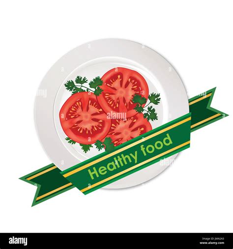 Healthy food sign Stock Photo - Alamy