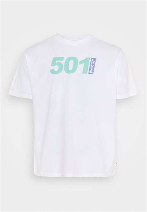 Levi's® VINTAGE FIT GRAPHIC TEE - Print T-shirt - white - Zalando.co.uk