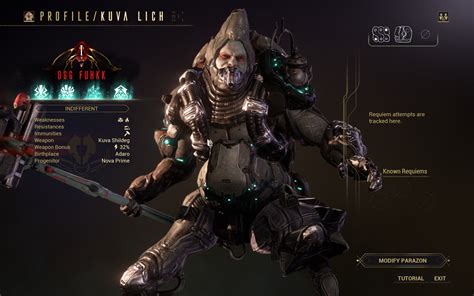 Kuva Lich Name Repository - General Discussion - Warframe Forums