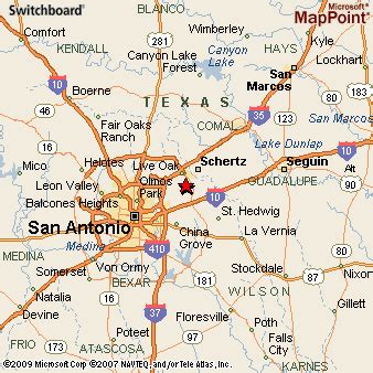 Converse, Texas Area Map & More