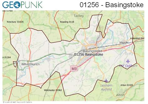 Detailed Map Of Basingstoke Area