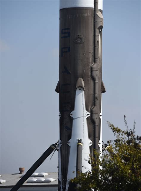 Recovered SpaceX booster rocket arrives at the Port of Los Angeles ...