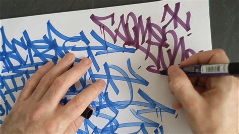 GRAFFITI - ALPHABET HANDSTYLE PRACTICE! LEARN HOW TO TAG 👀 ️ - YouTube