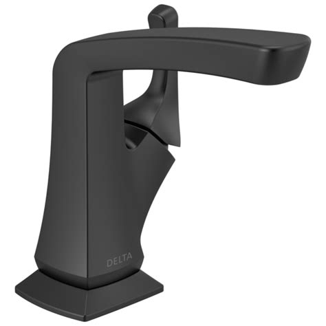 Delta Vesna Matte Black Single Hole 1-Handle WaterSense Bathroom Sink ...