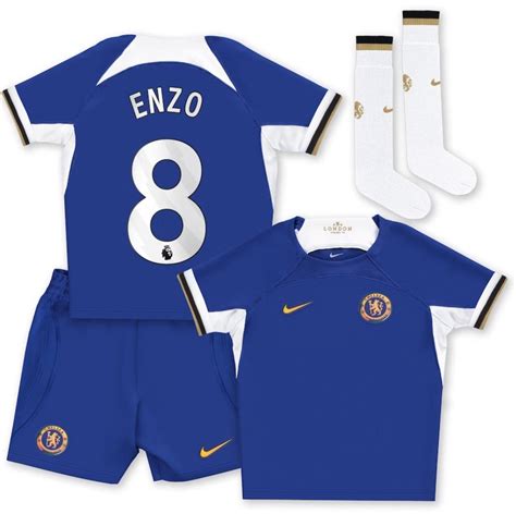 Enzo Chelsea 23/24 Home Kids Kit - SoccerArmor