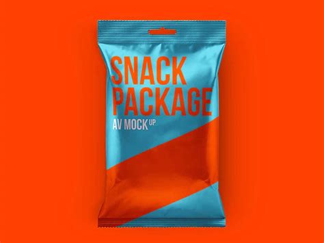 Snack Package Mockup Free PSD