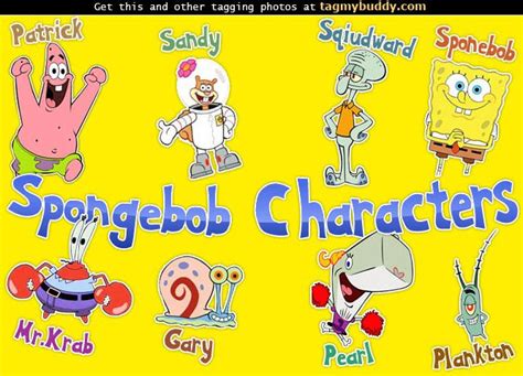 Tag My Buddy | Spongebob Characters / Tag Image #2529