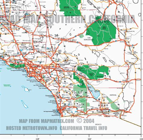 Map Of Freeways In southern California | secretmuseum