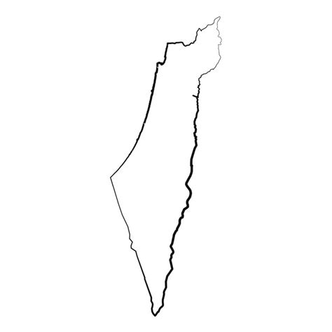 Hand Drawn Lined Israel Simple Map Drawing 25841115 Vector Art at Vecteezy