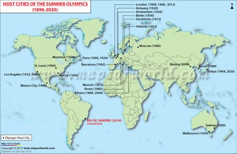 Olympic hosts map - General Olympics Discussion - GamesBids.com Forums