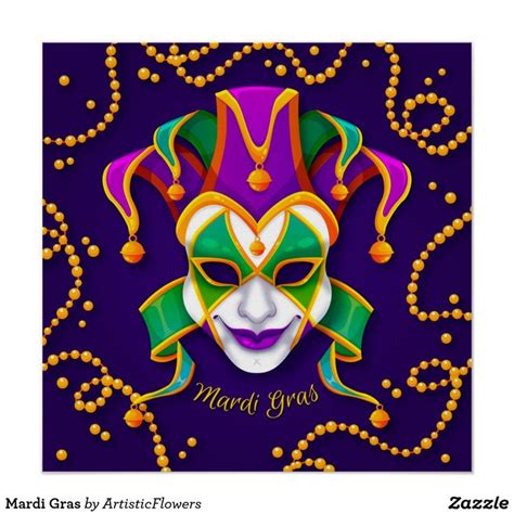 Mardi Gras Posters & Prints | Zazzle | Mardi gras images, Mardi gras ...