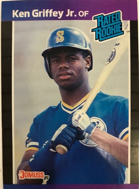 Ken Griffey Jr Unsigned 1989 Donruss Rookie Card