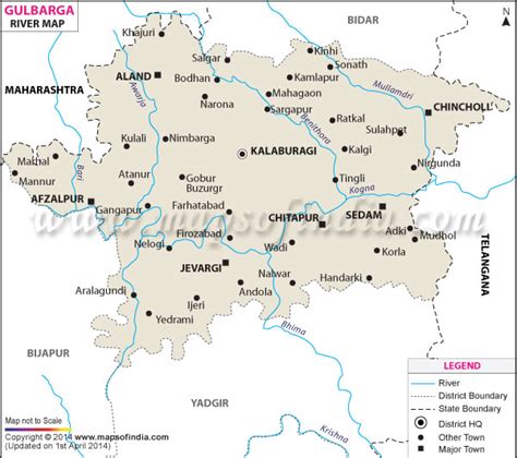 Gulbarga River Map