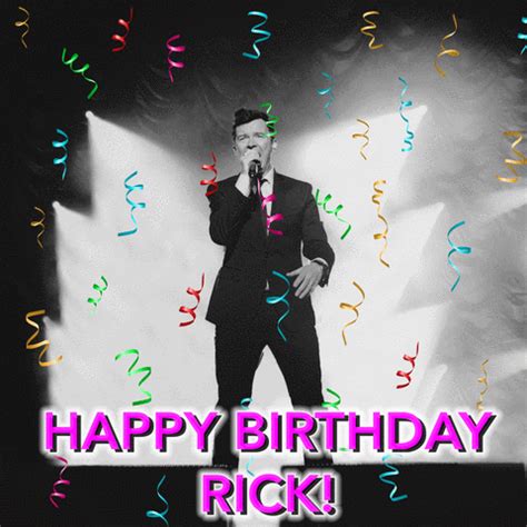 Happy Birthday Rick Roll GIF by Webster Hall - Find & Share on GIPHY