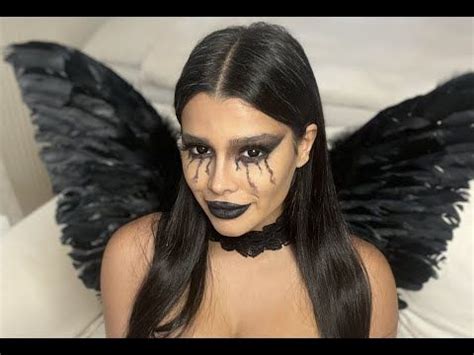 Black Makeup For Halloween, Angel Halloween Makeup, Halloween Makeup ...