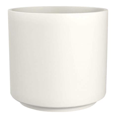 Trendspot 16 in. Matte White Cylinder Ceramic Planter CR11502N-16W - The Home Depot