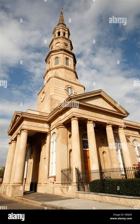 St. Philip's Episcopal Church in Charleston, South Carolina Stock Photo ...