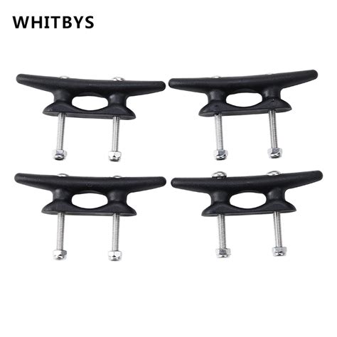 4pcs 3" Kayak Boat Canoe Mooring Deck Mount Anchor Cleat With Screws And Nuts Rope Cleat For ...