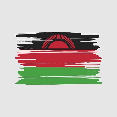 Malawi Flag Brush Vector. National Flag Design 11428831 Vector Art at Vecteezy