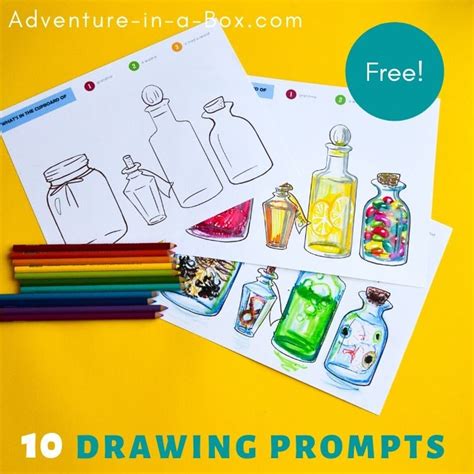 10 Free Printable Drawing Prompts for Kids