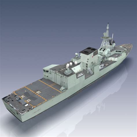 halifax class patrol frigate 3d model