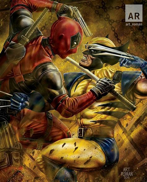 Deadpool VS Wolverine | Wolverine comic art, Deadpool comic, Wolverine ...