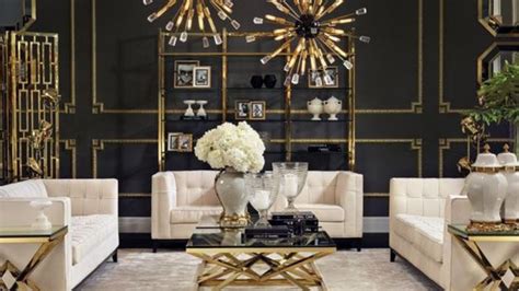 Black Gold And White Living Room Decor Ideas | www.resnooze.com