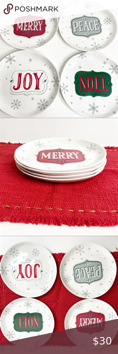 Target wondershop melamine holiday plate set 4 Holiday Christmas plate set NWT Includes 4 plates ...