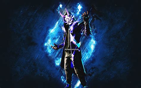 1290x2796px, 2K Free download | Fortnite Masked Fade Skin, Fortnite, main characters, blue stone ...