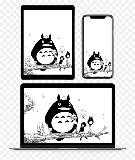 Sen And Kai Totoro Wallpaper Cartoon, Stencil, Cat, Pet HD PNG Download – Stunning free ...