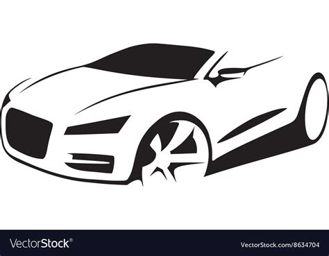 Car silhouette Royalty Free Vector Image - VectorStock