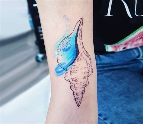 Conch Shell tattoo by Ilaria Tattoo Art | Photo 26501