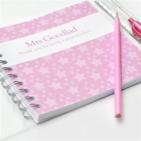 Personalised Teacher Notebook By Amanda Hancocks