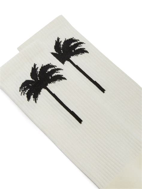 Palm Angels The Palm Ribbed Socks - Farfetch