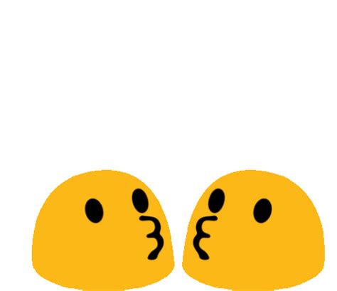 Two Emojis Kissing GIF - TheBlobsLiveOn Kiss Couple - Discover & Share GIFs