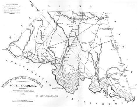 Marlboro County, South Carolina 1825 Map